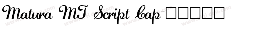 Matura MT Script Cap字体转换